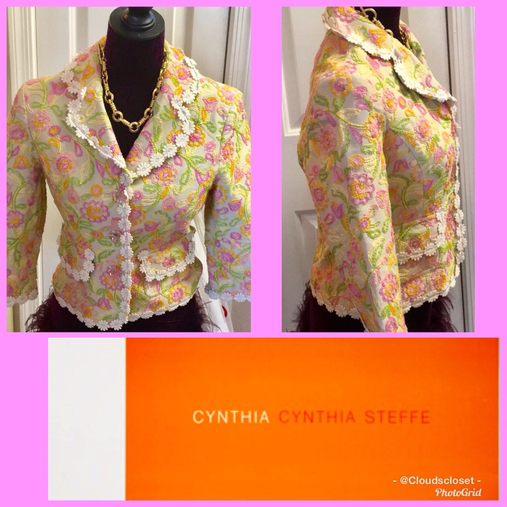 CYNTHIA STEFFE Embroidered Daisy TRIM